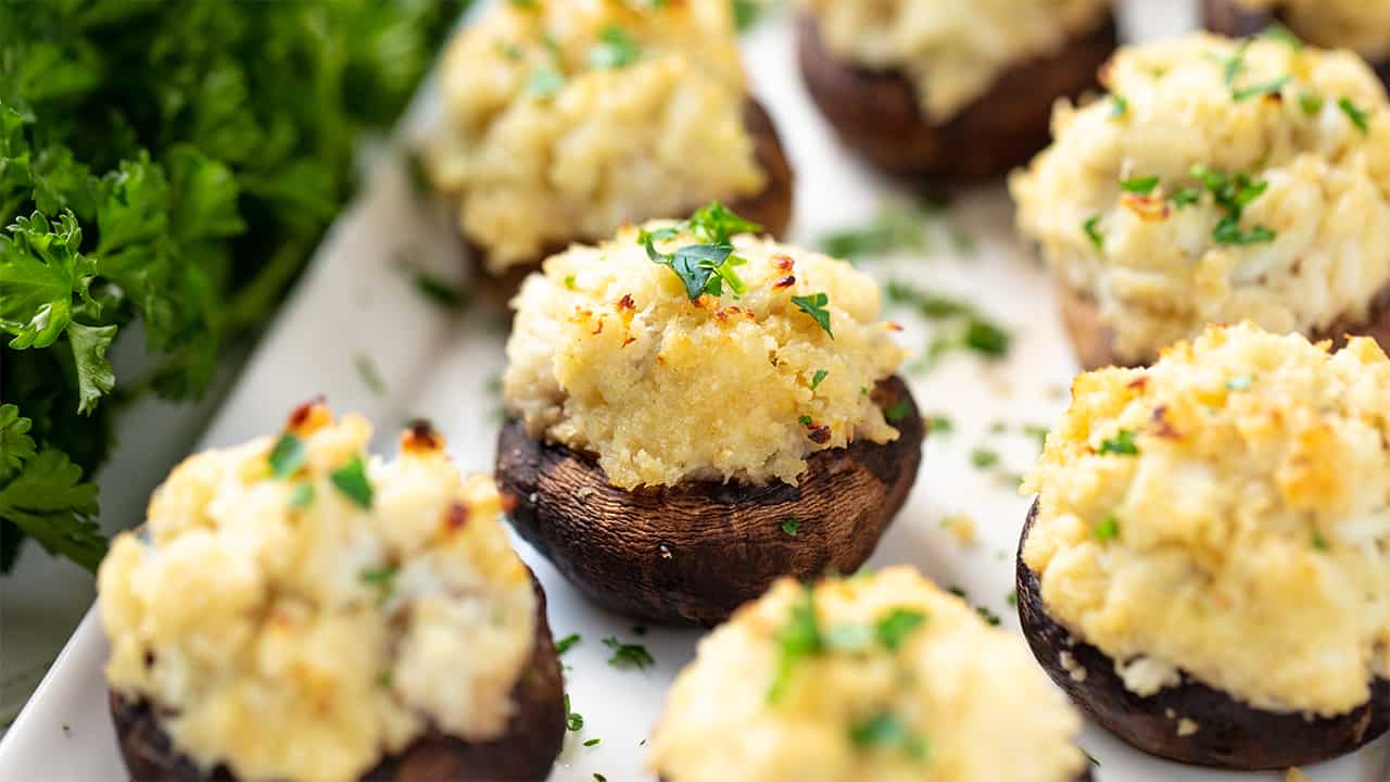 Creamy Crab Stuffed Mushrooms: Your Go-To Easy Party Appetizer